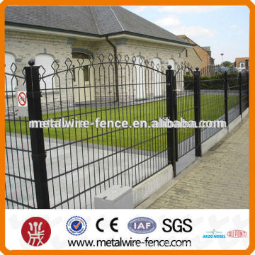 welded double wire fence with arch top